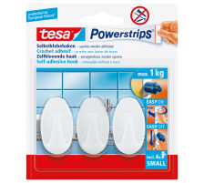 TESA Powerstrips Haken L weiss, 575330001