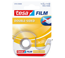 TESA Ruban adhs.tesafilm 12mmx7.5m transp.,double-f., sur droul., 579120000