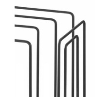 TMP Collecteur de papier/journaux noir 37x27x37cm, 1111.02