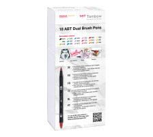 TOMBOW ABT Dual Brush Pen Set  18, ABT-18P-2