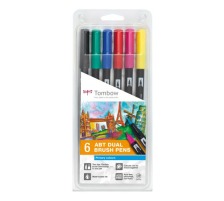 TOMBOW ABT Dual Brush Pen Set  6, ABT-6P-1