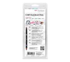 TOMBOW ABT Dual Brush Pen Vintage Colours 6 pcs., ABT-6P-5