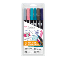 TOMBOW ABT Dual Brush Pen Vintage Colours 6 Stck, ABT-6P-5