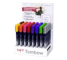 TOMBOW Stylo de calligraphie WS-BH Fudenosuke, Display, WS-BH48PA