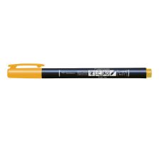 TOMBOW Stylo de calligraphie Hard Fudenosuke, jaune, WS-BH03