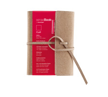 TRANSOTYPE senseBook FLAP A6 neutre, S, 135 feuilles beige, 75010600