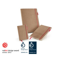 TRANSOTYPE senseBook RED RUBBER A6 quadr., S, 135 feuilles beige, 75020602