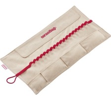 TRANSOTYPE senseBag roll-up pencil case creme 375x200mm, 76038018