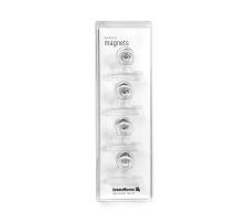 TRENDFORM Clip aimant GRAFFA set de 4 transparent, FW4003