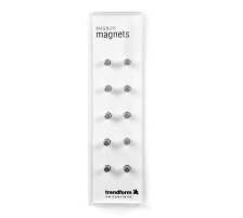 TRENDFORM Aimants MAGNUM argent set de 10, TF30B