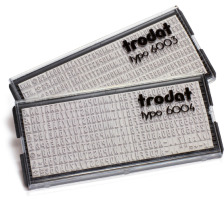 TRODAT Lettres Typo 1 Set, 4mm, 6004