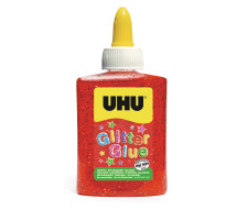 UHU Glitter Glue rouge, 49920