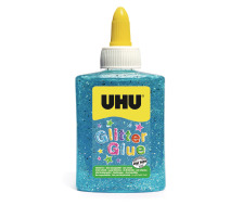 UHU Glitter Glue bleu, 49980