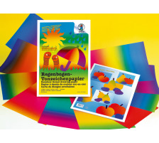 URSUS Tonzeichenpapier 23x33cm 130g, Regenbogen ass. 10 Blatt, 15210099