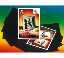 20 X URSUS Scherenschnittpapier 35x50cm 80g, schwarz, 1703290