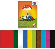 URSUS Tonzeichenpapier A4 130g, 10 Farben ass. 20 Blatt, 2134699