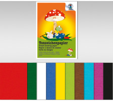 URSUS Tonzeichenpapier A3 130g, 10 Farben ass. 10 Blatt, 2154099