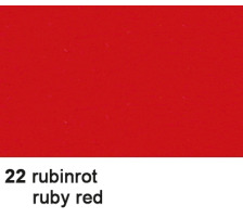 10 X URSUS Tonzeichenpapier 50x70cm 130g, rot, 2232222