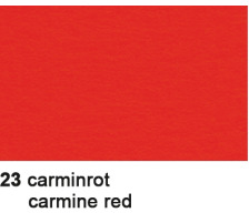 10 X URSUS Tonzeichenpapier 50x70cm 130g, rot, 2232223
