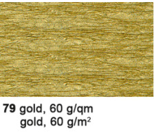 URSUS Bastelkrepp 50cmx2,5m 60g, gold, 4120379