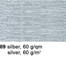 URSUS Bastelkrepp 50cmx2,5m 60g, silber, 4120389