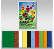 URSUS Bastelfilz 20x30cm 10 Farben ass., 4170099