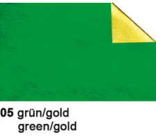 URSUS Bastelfolie Alu 50x80cm 90g, grn/gold, 4442105
