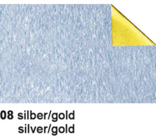 URSUS Bastelfolie Alu 50x80cm 90g, silber/gold, 4442108