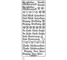 URSUS Creative Sticker Sujet 01 argent, 59110001