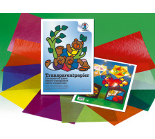 URSUS Transparentpapier 23x33cm 42g, 10 Farben ass. 10 Blatt, 8230099
