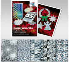 URSUS Hologrammfolie 23x33cm 50my, silber 5 Blatt, 8440099
