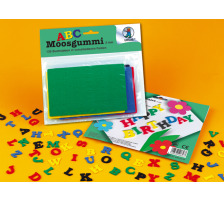 URSUS Moosgummi Buchstaben A-Z 5 Farben ass. 130 Stück, 8460099