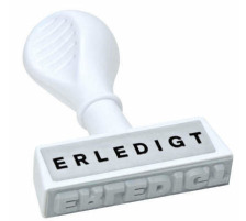 WEDO Porte-tampons texte Erledigt, 193 16