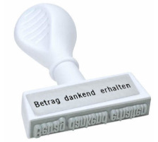 WEDO Porte-tampons texte Betrag dankend erhalten, 193 7