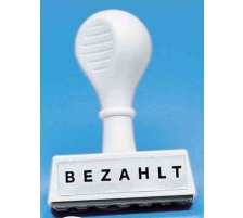 WEDO Porte-tampons texte Bezahlt, 193 9