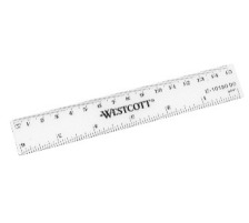WESTCOTT Rgle PP 15cm cm/inch scala, E-1018000