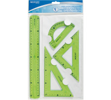 WESTCOTT Set querre Flexi bleu/rouge/vert 4 pcs., E-1030200