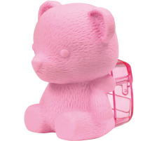 WESTCOTT Taille-crayon/Gomme effac. 3D Ours, rose, E-6606300