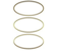 Z-DESIGN Haushaltetiketten Goldrand 2 Stck, 59419