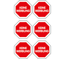 Z-DESIGN Sticker Keine Werbung Keine Werbung 2 pcs., 59505