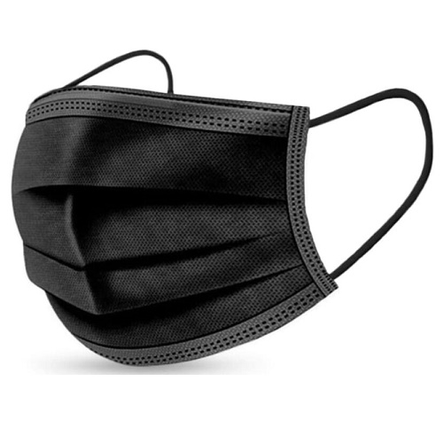 Medizinische Schutzmaske schwarz EN14683 Typ IIR, zertifizierte Qualittsware, 50 Stck