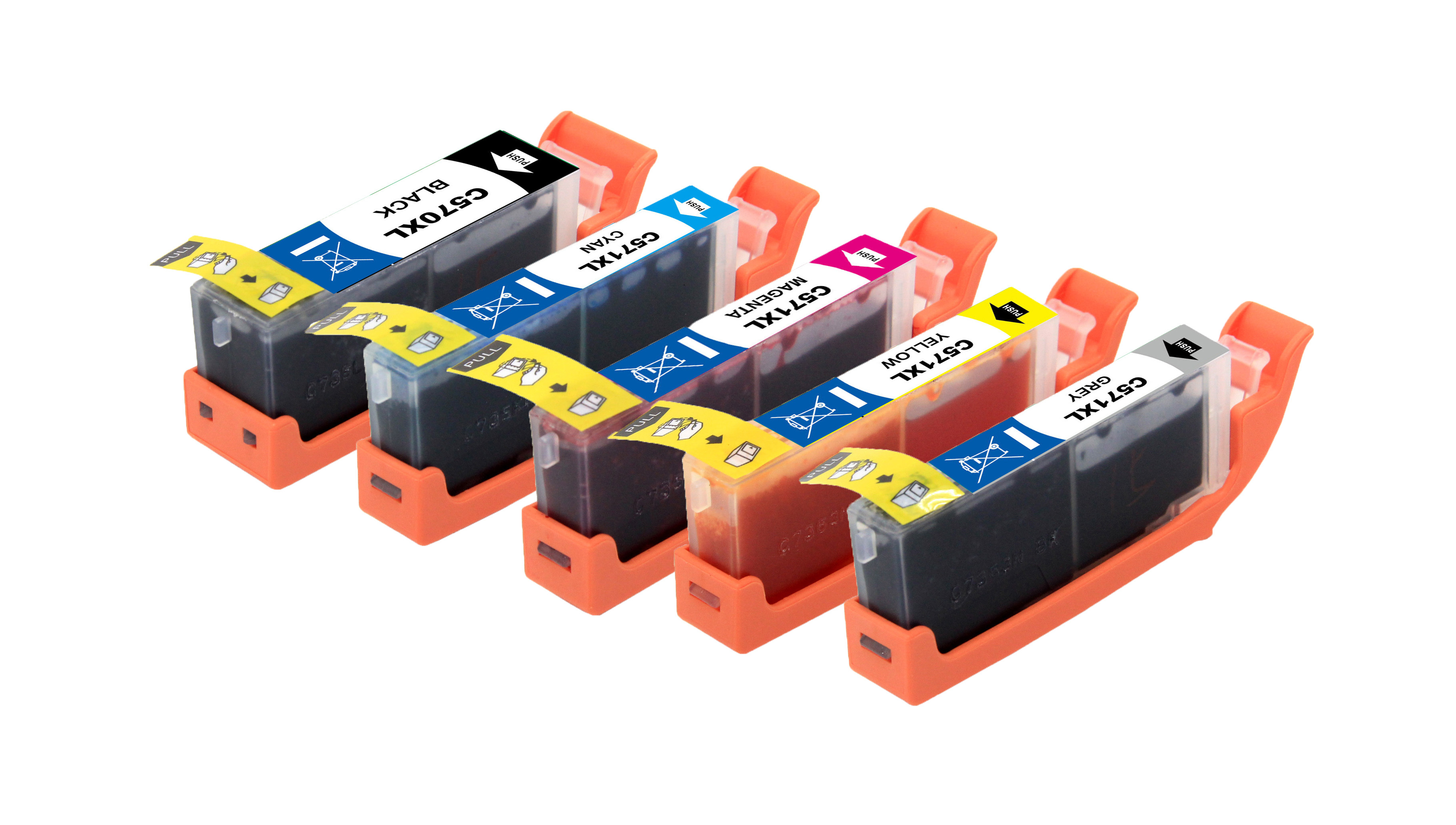 Setangebot SUPER Ersparnis im Set (5 Patronen) kompatibel zu Canon CLI-571, PGI-570