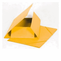 Biella Gummibandmappe A4 gelb fr 200 Blatt, 355g/m2, 5 Stck