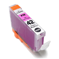 Cartouche d`encre photo magenta, 13,4 ml. compatible avec Canon CLI-42PM