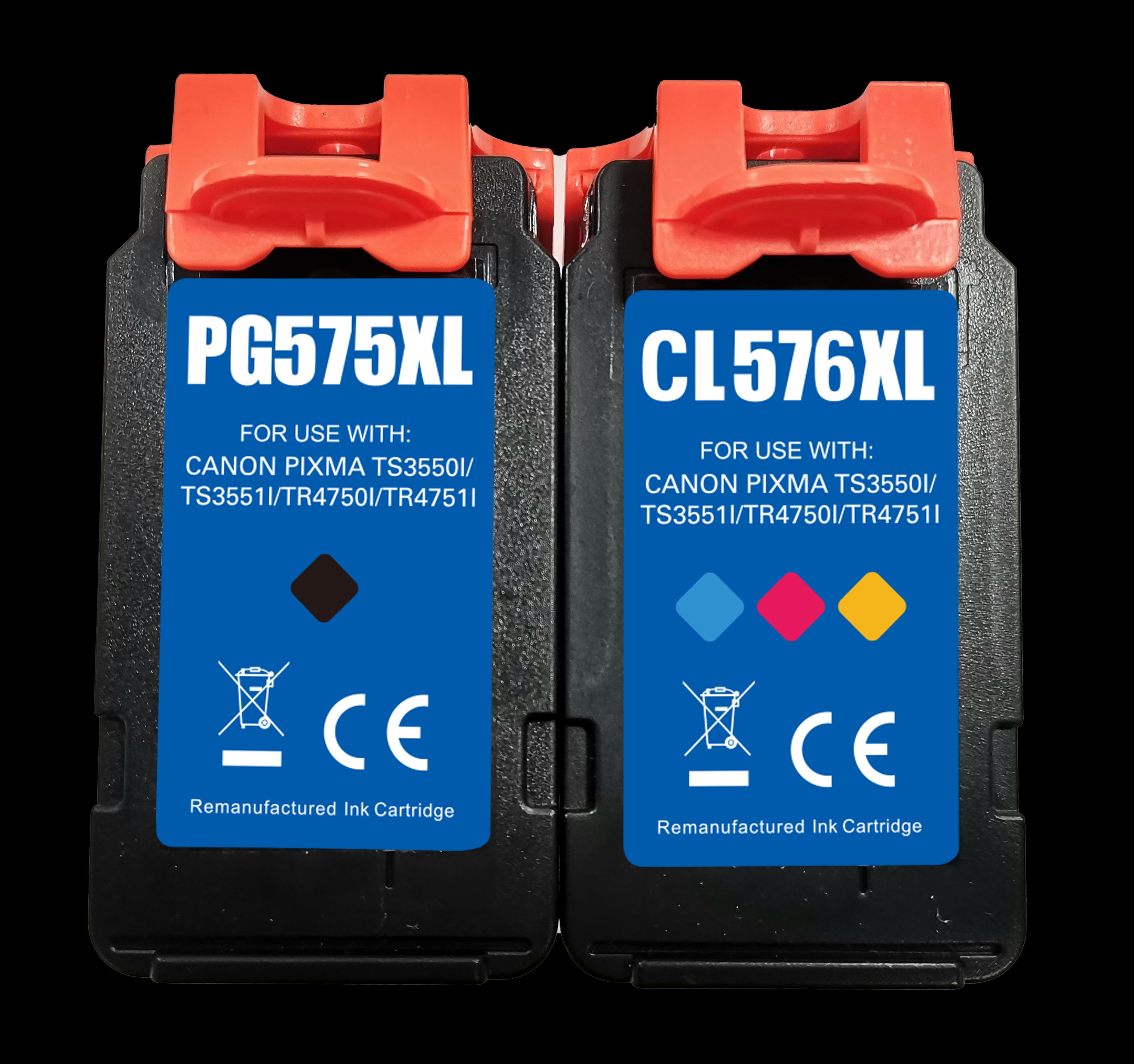 Kompatibles Tinten-Set Canon PG575XL/CL576XL � XL, 2 � 15 ml