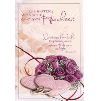 Carte de mariage avec enveloppe