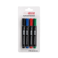 Officebrand Flipchart Marker, 4 couleurs