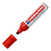 EDDING marqueur permanent 500 rouge ca. 2 - 7 mm