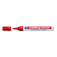 EDDING Permanent Marker 3000 rot ca. 1.5 - 3 mm