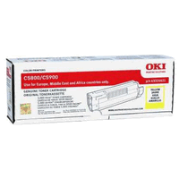 Cartouche toner original Oki jaune, 5000 pages